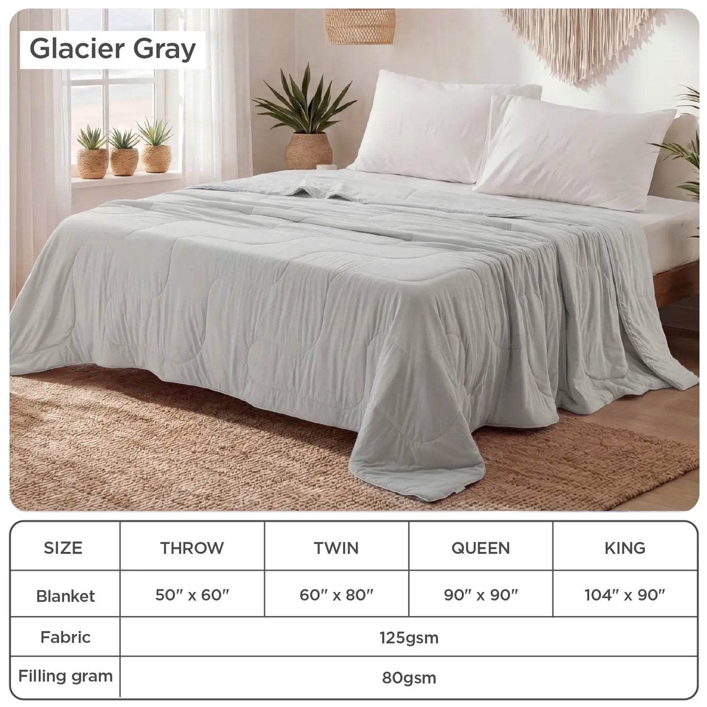 Cooling Ice Cream Blanket, Breathable Bamboo Rayon Comforter