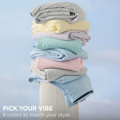 Cooling Ice Cream Blanket, Breathable Bamboo Rayon Comforter